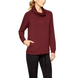 Sam Edelman Funnel Neck Sweatshirt - Wine